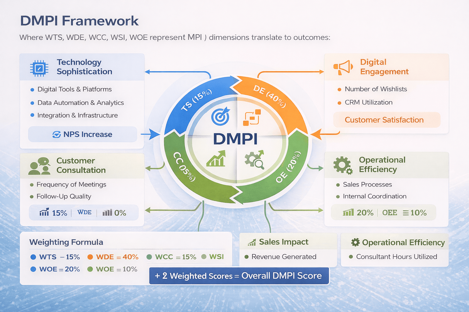 DMPI formula and weights